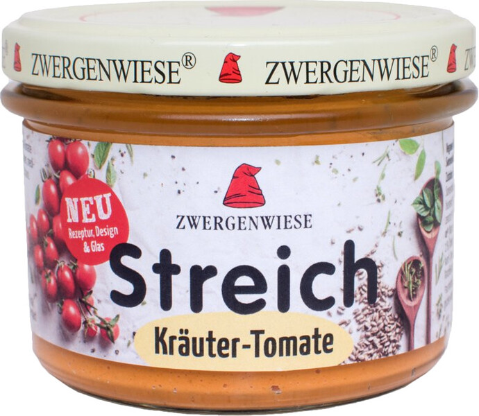 Kräuter-Tomate Streich bio Zwergenwiese 6x180g