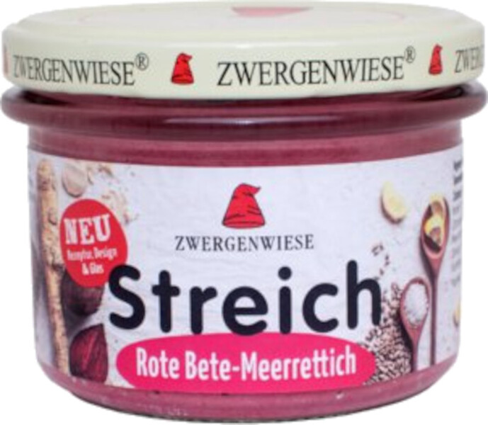 Rote-Bete-Meerrettich Streich bio Zwergenwiese 6x180g