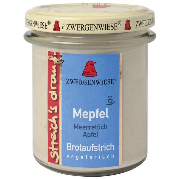 Streich´s drauf - Mepfel (Meerrettich-Apfel) bio Zwergenwiese 6x160g