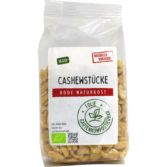 Cashew-Stücke bio, gartenkompostierbarer Beutel 200g