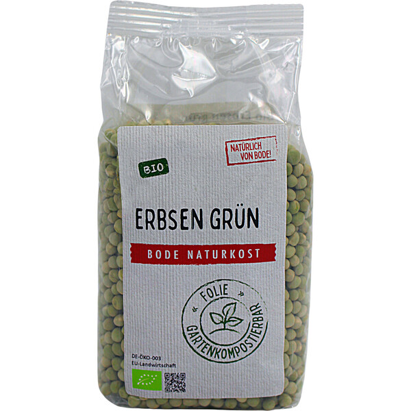 green peas organic gardencompostable bag 500g