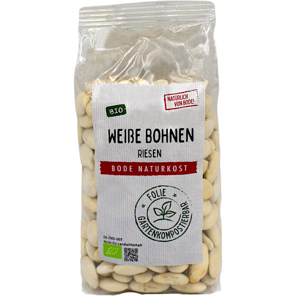 White beans jumbo organic gardencompostable bag 500g