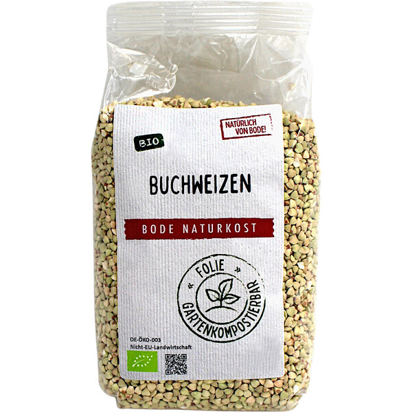 buckwheat hulled organic gardencompostable bag 500g