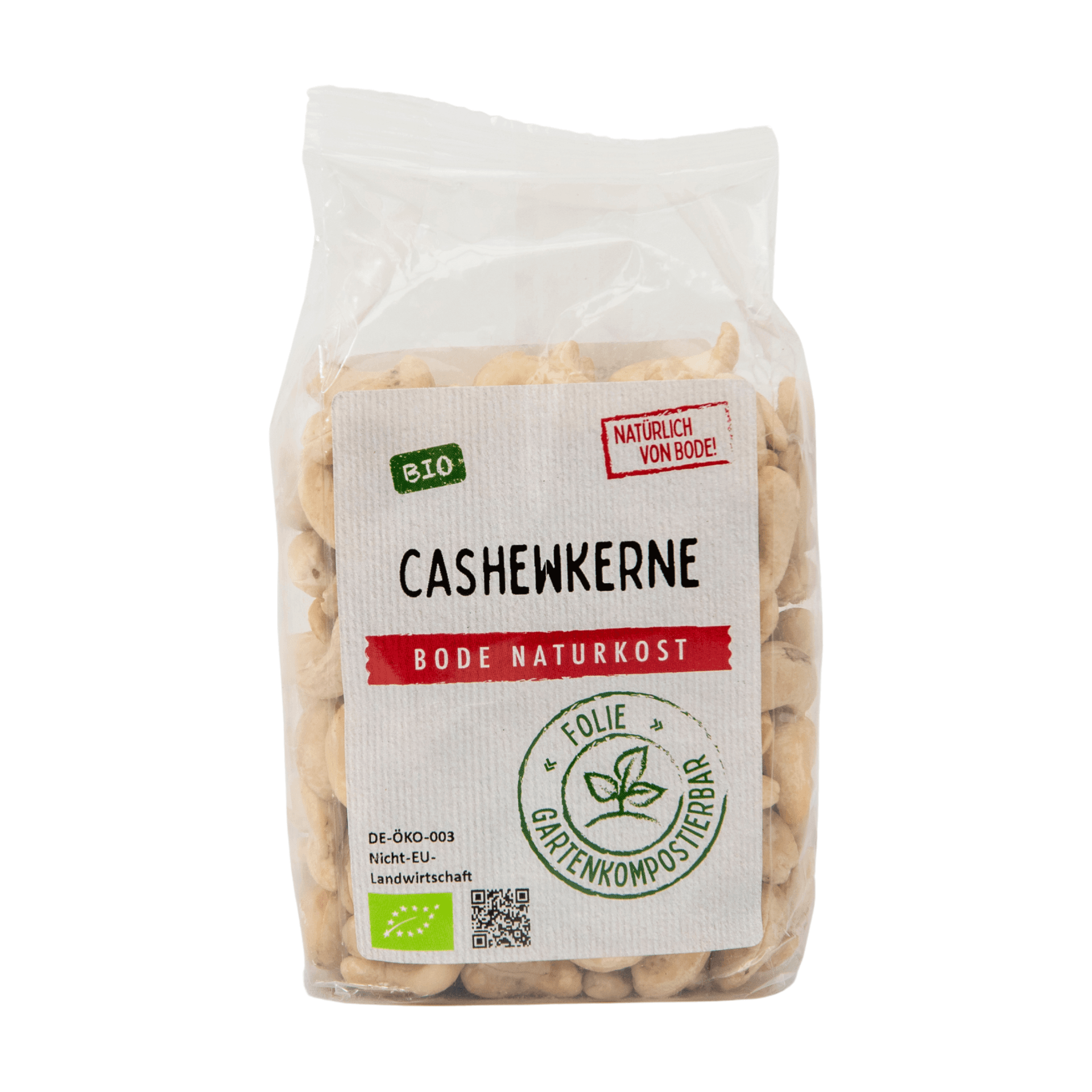 Cashewkerne bio, gartenkompostierbarer Beutel 6x200g