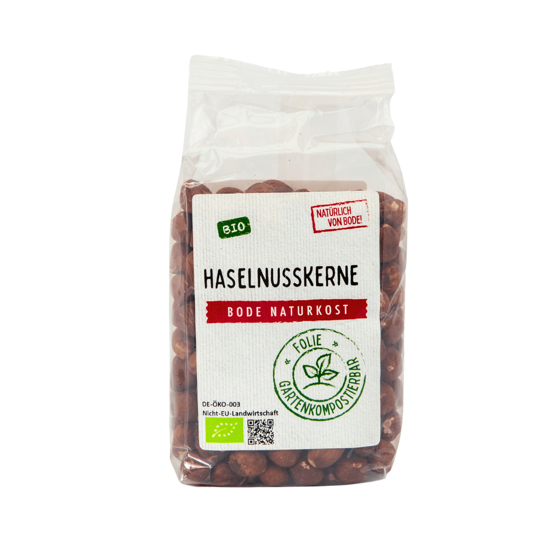 Haselnusskerne bio, gartenkompostierbarer Beutel 200g