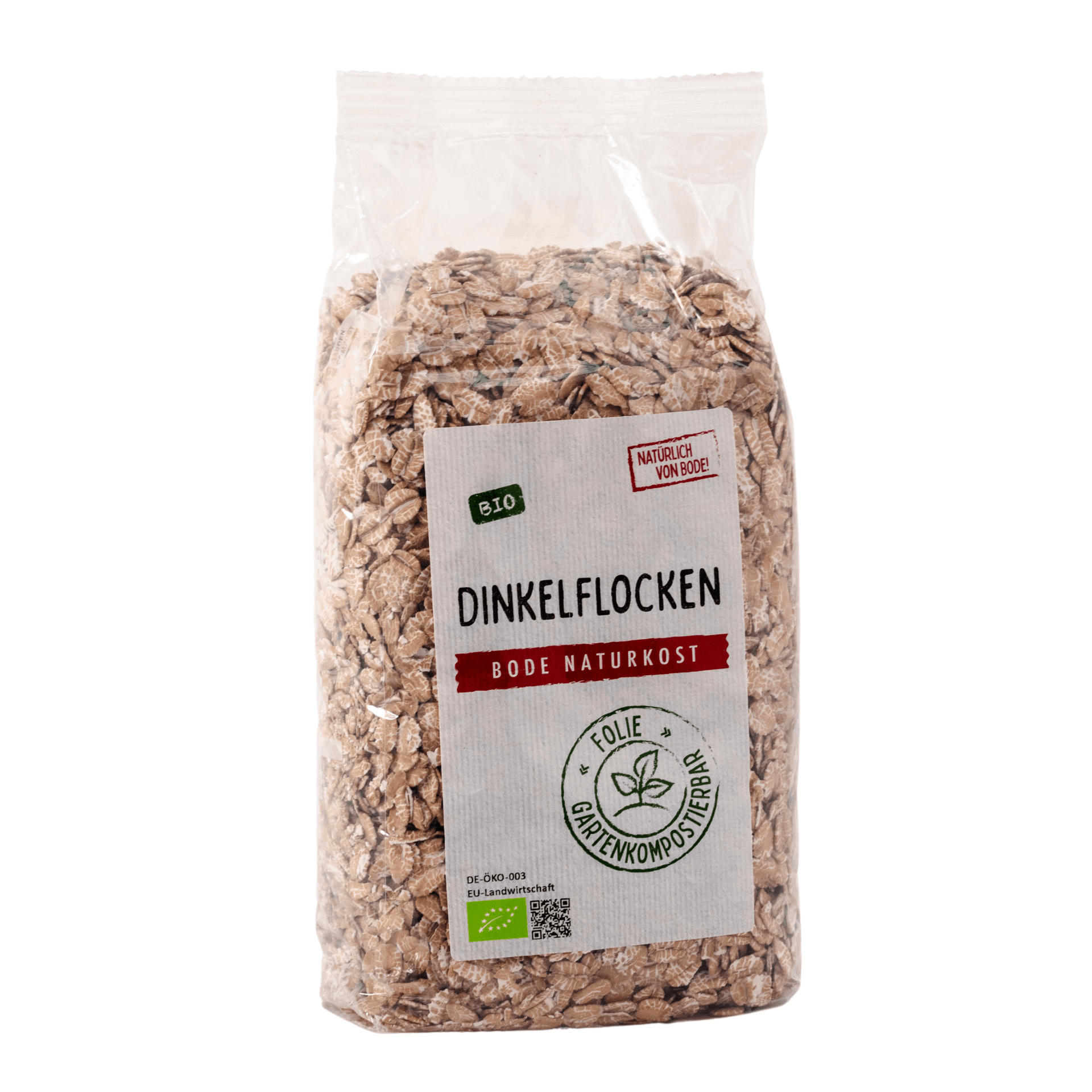 Dinkelflocken bio, gartenkompostierbarer Beutel 6x500g