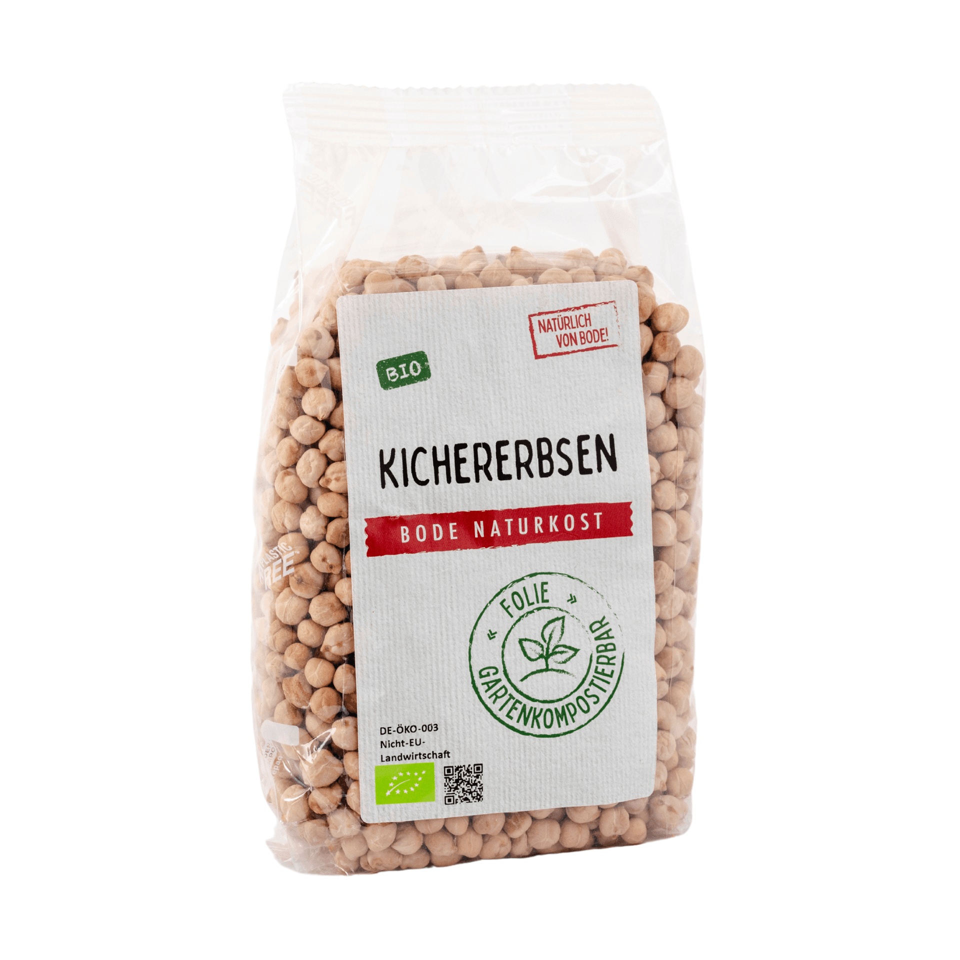 Kichererbsen bio, gartenkompostierbarer Beutel 6x500g