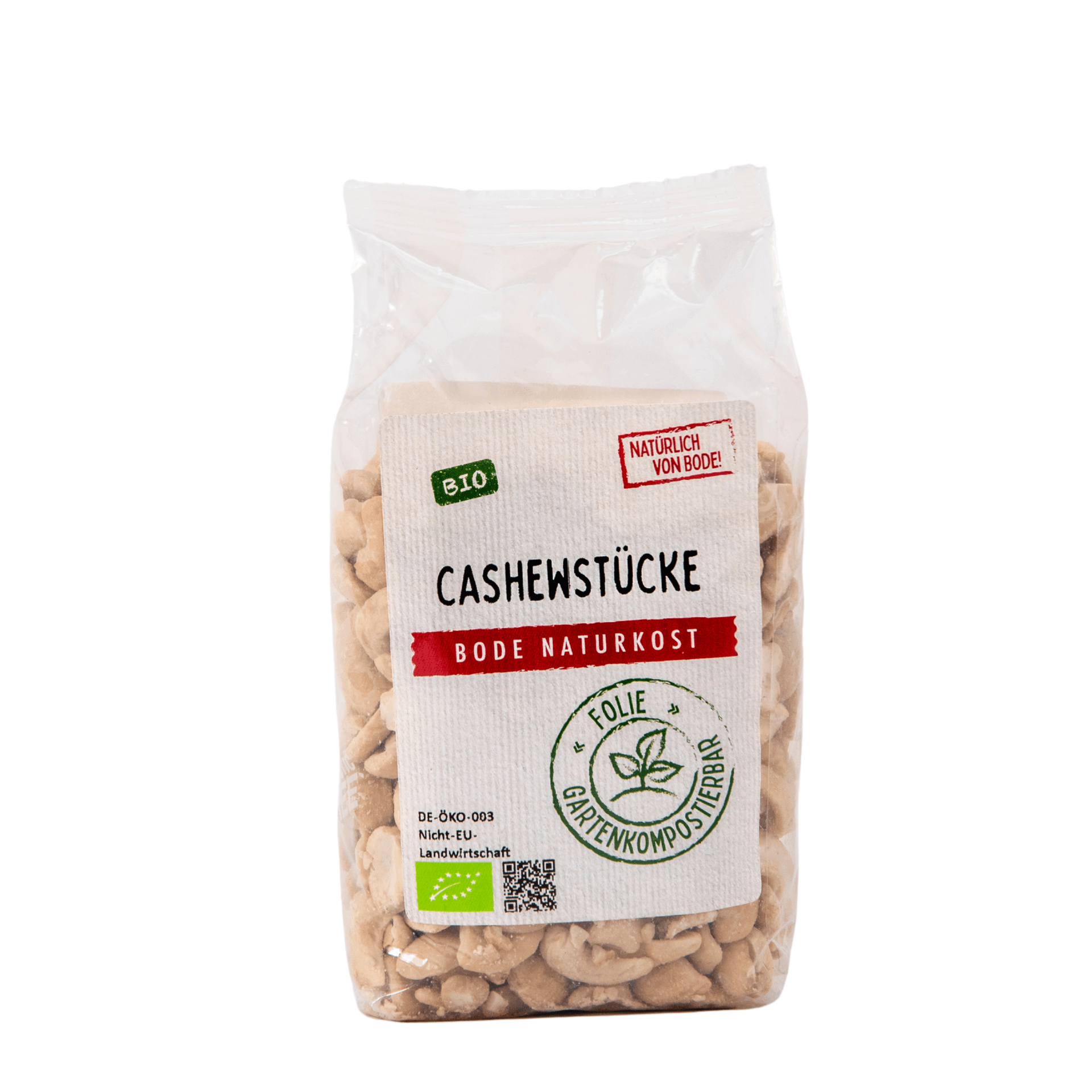 Cashew-Stücke bio, gartenkompostierbarer Beutel 6x200g