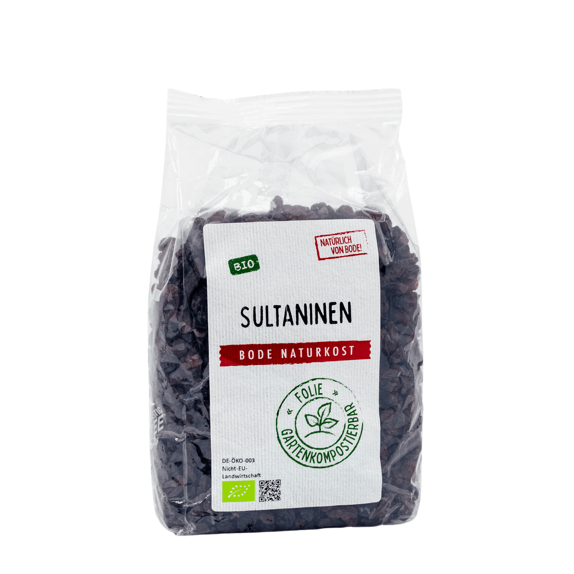 Sultaninen bio, gartenkompostierbarer Beutel 6x500g